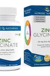 Nordic Naturals - Zinc Glycinate, 20mg - 60 caps - Nutri.se